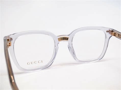 gucci eye glasses clear|Gucci transparent eyeglasses.